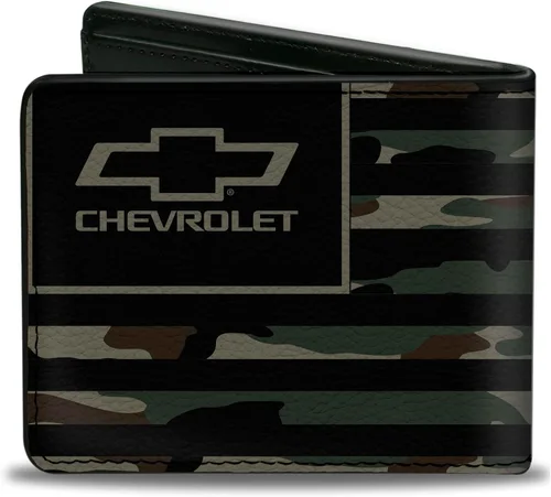 Vista 2 de Buckle-Down Cartera plegable Chevy, para hombre, 4.0" x 3.5