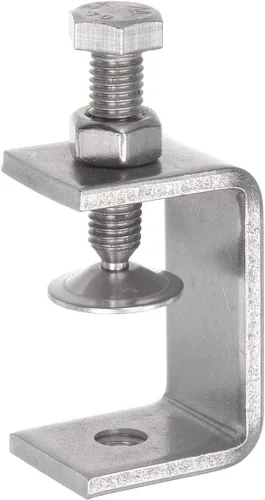 Vista 9 de uxcell Abrazadera en C de acero inoxidable con apertura de mandíbula de 1.811 in de ancho para carpintería Soldadura Edificio Montaje