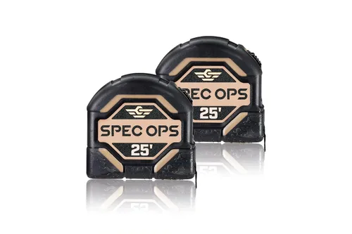 Vista 9 de Spec Ops Tools Cinta métrica de 16 pies, cinta de doble cara de 1 pulgada, estuche compuesto de grado militar, 3% donado a veteranos