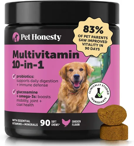 Vista 13 de Multivitaminas para perros mayores - Vitaminas y suplementos esenciales para perros - Glucosamina, probióticos, aceite de pescado Omega