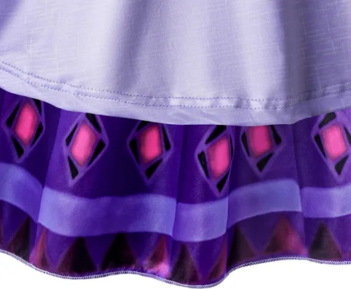 Vista 6 de Marcobey Wish Asha - Vestido de disfraz de princesa para niñas de estrellas 2023, ropa con gráficos en 3D, regalo de cumpleaños