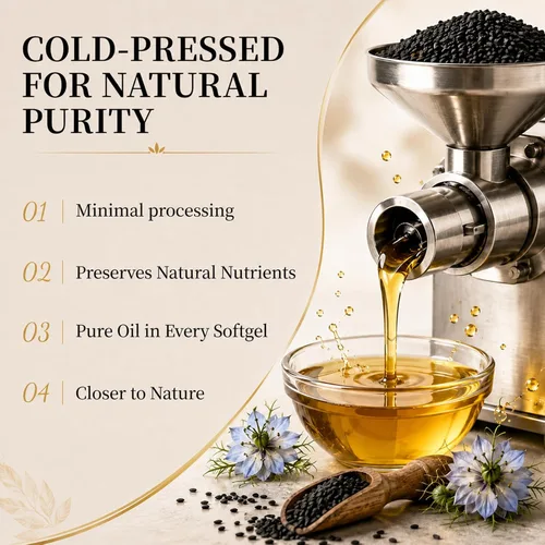 Vista 14 de Aceite de semilla negra etíope cápsulas blandas 1000 mg prensado