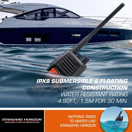 Vista 7 de Standard Horizon HX400IS - Radio VHF portátil intrínsecamente segura