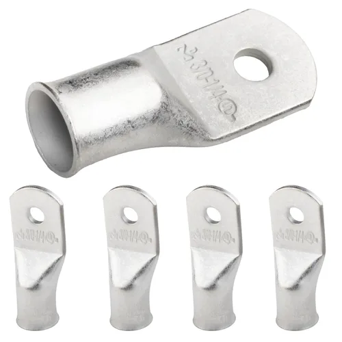 Vista 160 de SELTERM 5 piezas terminales de cable de cobre estañado 1/0 AWG perno de 1/2", extremos de cable de batería, terminales de anillo, conectores