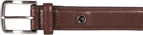 Vista 3 de Nautica Men's Dress Leather Belt for Suits and Pants Classic Business Fashion Adjustable Metal Buckle