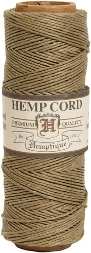 Vista 18 de Hemptique - Carrete de cordón de cáñamo 100 % - 62.5 m de hilo de cáñamo - Hecho con amor - Hilo de cordón de 20 ~ 1 mm para hacer joyas, macramé