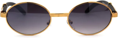Vista 2 de SA106 gafas de sol ovaladas pequeñas con marco de mental estilo vintage