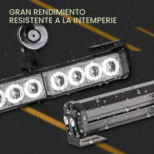 Vista 5 de Barra de Luz de Asesor de Tráfico de 32 Pulgadas, Advertencia de Emergencia, Luces LED Estroboscópicas, 13 Patrones de Intermitencia, Montaje