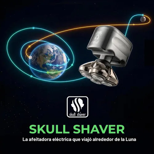 Vista 9 de Skull Shaver - Afeitadora de cabeza y cara Pitbull Silver PRO SX5