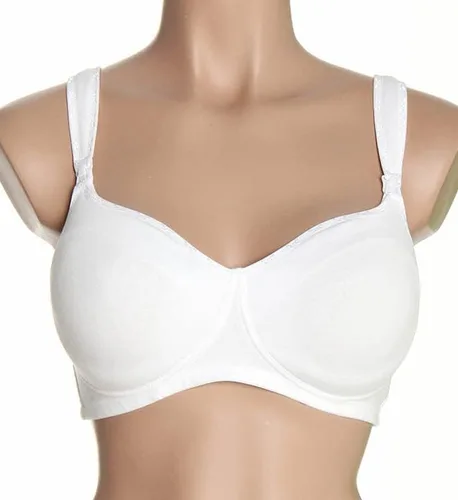 Vista 3 de QT Intimates Sujetador de enfermería de algodón moldeado para mujer
