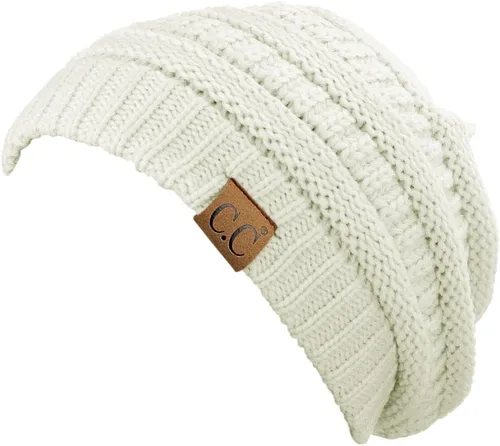 Vista 314 de C.C Trendy Warm Chunky Soft Stretch Cable Knit Beanie