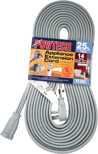 Vista 5 de Aire acondicionado resistente de 3 pies y cable de extensión para electrodomésticos principales, certificado UL, calibre 14, 125 V, 15 amperios