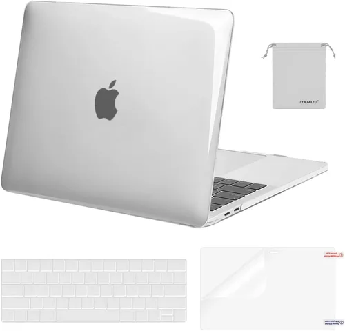 Vista 22 de MOSISO - Carcasa rígida de plástico, cubierta de teclado, protector de pantalla y bolsa de almacenamiento para MacBook Pro 13 pulgadas/33 cm
