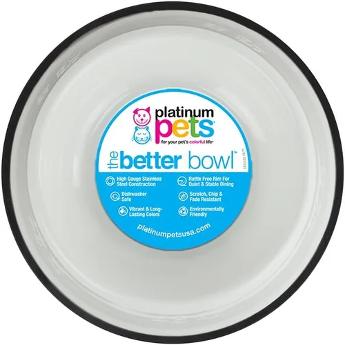 Vista 36 de Platinum Pets - tazón de acero inoxidable para gatos y perros que no se vuelca
