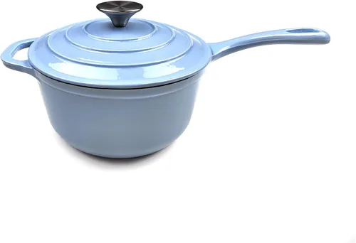Vista 11 de HAWOK Mini cacerola de hierro fundido de 2 cuartos de galón, 7 pulgadas con tapa, pre-sazonada