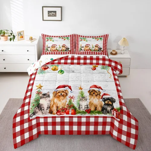 Vista 14 de Erosebridal Juego de ropa de cama Kawaii de muñeco de nieve tamaño individual para niños y niñas, juego de ropa de cama de feliz año nuevo, edredón