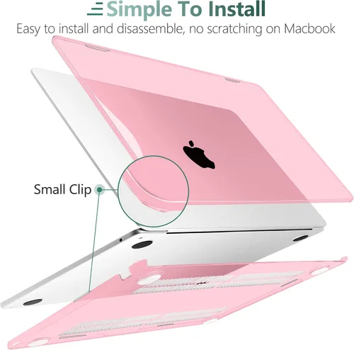 Vista 3 de TWOLSKOO Funda compatible con M4 MacBook Air de 15 pulgadas versión 2025-2023 M4 A3241 M3 A3114 M2 A2941, carcasa rígida de plástico, protector