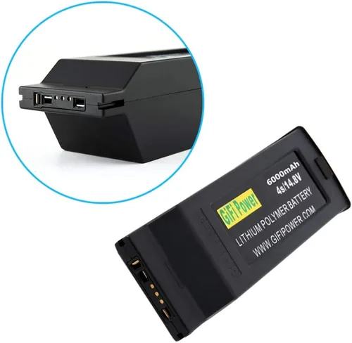 Vista 5 de Beacon Pet 6000mah 4S 14.8V batería LiPO de alta potencia compatible con YUNEEC Typhoon H Drone (1 paquete)