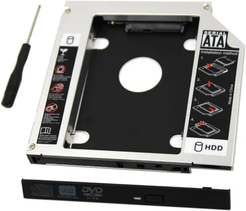 Vista 6 de Bandeja de adaptador universal SATA para Dell HP Lenovo ThinkPad ACER Gateway ASUS Sony Samsung MSI Laptop