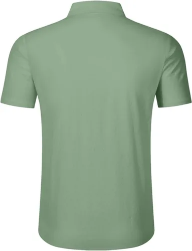 Vista 4 de Camisas con botones para hombre, verano, playa, vacaciones, camisa hawaiana, color sólido, guayabera cubana, manga corta, vestido casual