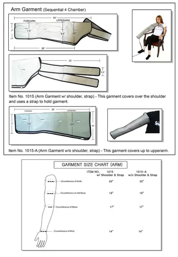 Vista 6 de Sistema de masaje de compresión con manga de brazo con juego de correa para el hombro