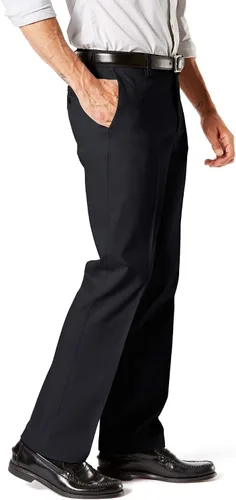 Vista 2 de Dockers - Pantalón de algodón elástico para hombre, ajuste recto, color caqui