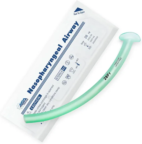 Vista 2 de ASA TECHMED Kit de vías respiratorias nasales 28FR Tratamiento médico nasofaríngeo trauma vías respiratorias - Primeros auxilios Rescate