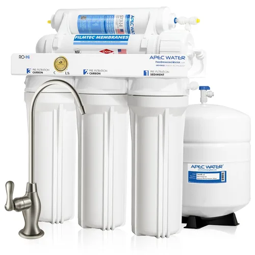 Vista 13 de APEC Water Systems RO-PUMP-120V Sistema de filtración de agua potable de ósmosis inversa ultra seguro de nivel superior con bomba de refuerzo