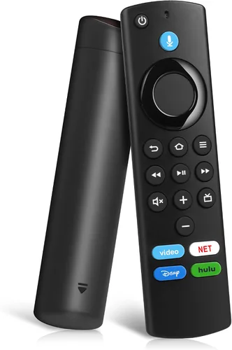 Vista 2 de Control remoto de voz de repuesto para Fire Insignia TVs Stick (2ª/3ª generación)/4K/Lite/4K Max/Cubo, control remoto compatible con todos