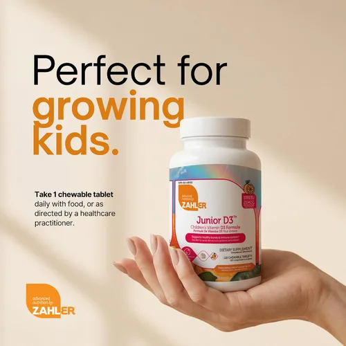 Vista 6 de Tabletas masticables de vitamina D3, de 1000IU, para niños. Fácil digestión, con la dosis justa de vitamina D3 para niños de 1000 IU. Con