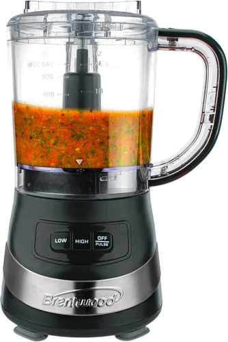Vista 8 de Brentwood Appliances Procesadores de alimentos FP-549W de 3 tazas (blanco)