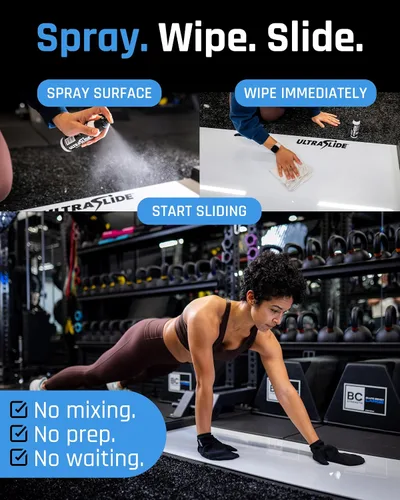 Vista 6 de Pulidor de Tablero Deslizante - Spray y Lubricante para Tablero Deslizante de Hockey para Deslizamiento sin Fricción - Spray de Silicona Premium