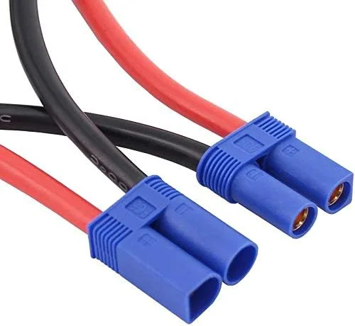 Vista 4 de FLYRC 2 unids EC5 serie serie conector de batería 12AWG cable de silicona suave adaptador para RC Lipo batería helicóptero Quadcopter