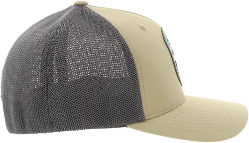 Vista 4 de HOOEY Cheyenne 5 paneles Flexfit - Gorro para jóvenes color bronceadogris
