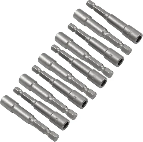 Vista 6 de Hordion 10 Pcs 1/2 Inch/12.5mm Hex Nut Driver Magnetic Extension Bit Holder