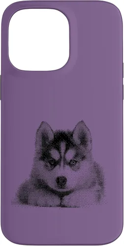 Vista 21 de Chic Husky Puppy for Dog Mom and Paw Parents Case for iPhone 16
