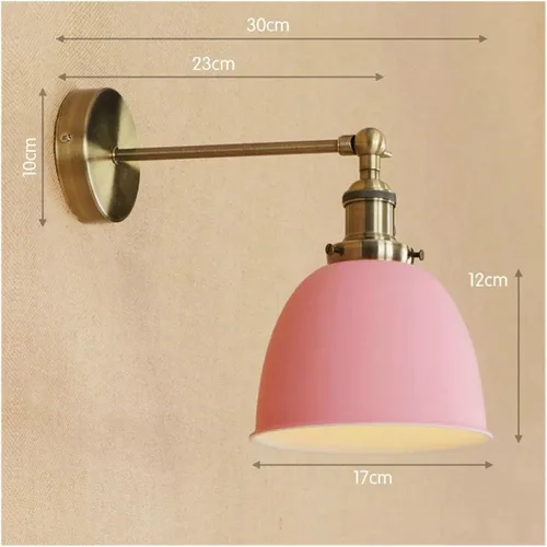 Vista 4 de Brass Black Retro LED Wall Light Fixtures Loft Industrial Vintage Arm Lamp Lamparas,Practical Lighting fixtures