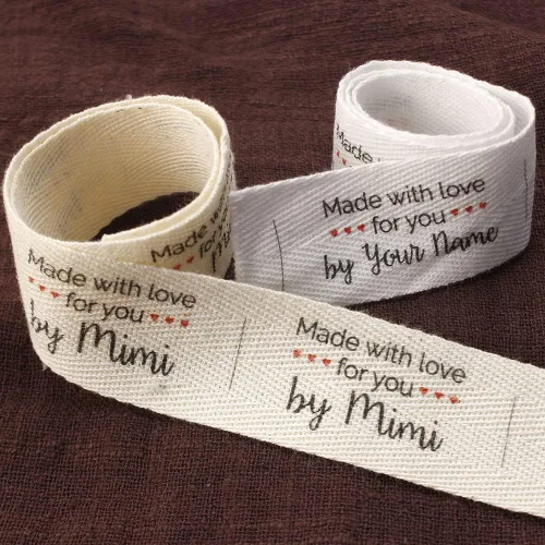 Vista 3 de Etiquetas de coser personalizadas para coser en ropa, etiqueta de sarga personalizada, etiquetas de coser personalizadas con nombre, regalo de 1