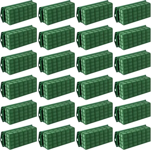 Vista 9 de Hahood Paquete de 2 jaulas rectangulares de espuma floral con arreglos florales de espuma floral para flores frescas, decoraciones de boda