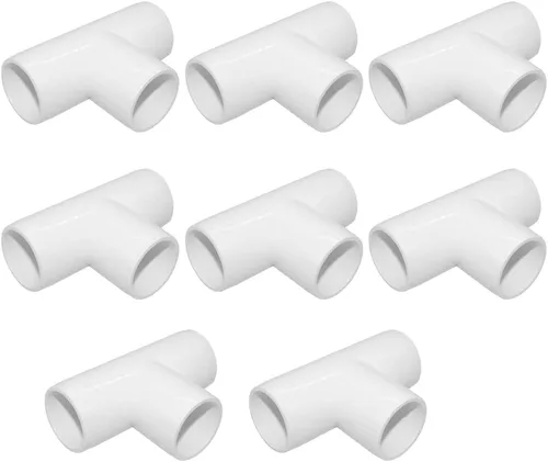 Vista 13 de Accesorio en T de PVC de 1", Conector de Codo de 3 Vías, Codo de 90 Grados con Salida Lateral Grado Muebles, Accesorios de Esquina de PVC