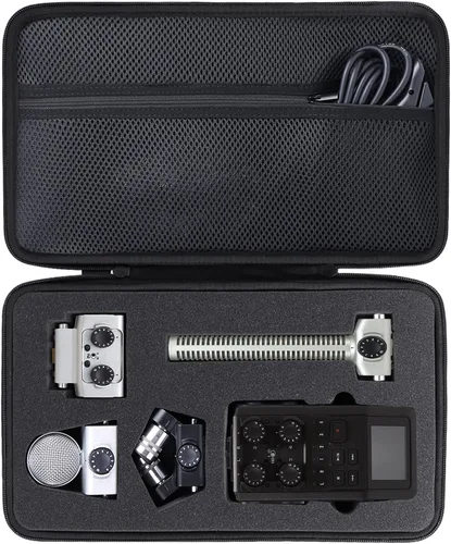 Vista 9 de co2CREA Funda protectora dura para Zoom H1n H1 H1 Digital Handy Recorder Duro, Reemplazo de estuche de viaje portátil (funda negra)