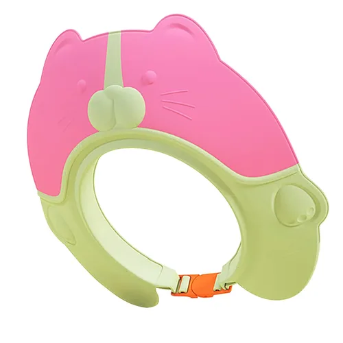 Vista 7 de Reidio Gorro de ducha para bebé, protección de baño, ajustable, plegable, de silicona, para lavado de cabello, gorra de champú para bebés y niños