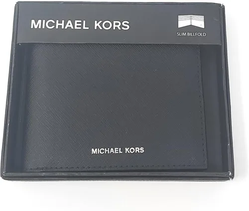 Vista 3 de Michael Kors Jet Set Slim Billfold Andy Wallet en caja de regalo, color negro, Negro, Billetera delgada