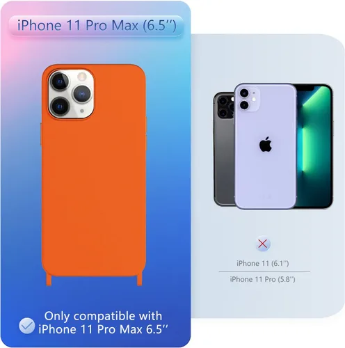 Vista 385 de Funda compatible con iPhone 8 Plus, iPhone 7 Plus/6 Plus/6S Plus con cordón, funda cruzada para iPhone con correa ajustable de silicona para iPhone