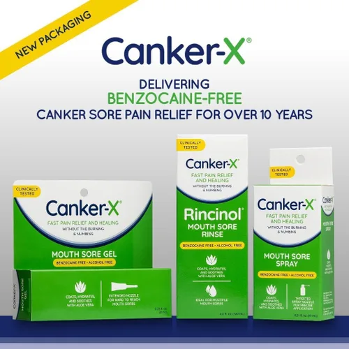 Vista 7 de Canker-X Gel para el dolor bucal, alivio rápido del dolor y curación para las aftas, mordeduras de mejillas y abrasiones orales, gel para aliviar