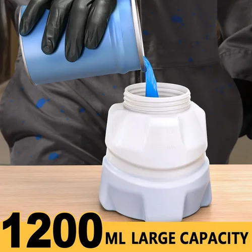 Vista 6 de Pulverizador de pintura inalámbrico de 350 W para batería Dewalt de 20 V, pistola de pulverización HVLP con motor sin escobillas y 4 boquillas