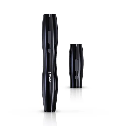 Vista 10 de Mast Tattoo P20 - Máquina de bolígrafo de tatuaje inalámbrico, pistola de tatuaje giratoria, pantalla digital ligera, marco delgado para mujeres