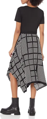 Vista 5 de Karl Lagerfeld Paris Maxi con logo de crepé martillado para mujer