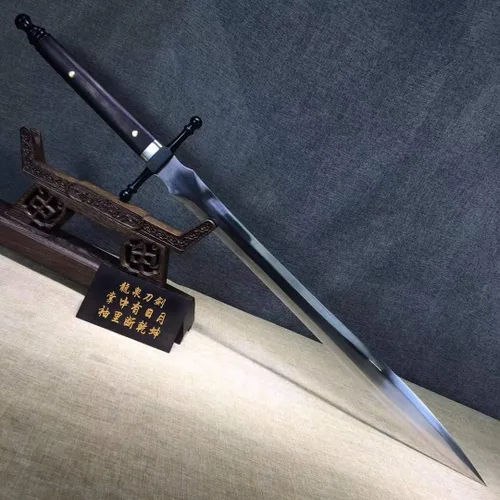 Vista 9 de Espadas caballerosas, hechas a mano, hoja de acero de alto carbono, funda de cuero, lista para la batalla
