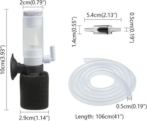 Vista 2 de Senzeal Mini esponja filtro de pescado silencioso 3 en 1 pequeño acuario bomba de aire filtro para agua dulce y salada tanque de peces pequeño
